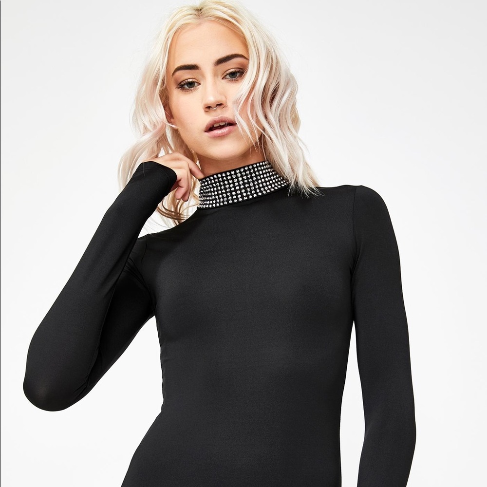 Dolls Kill I Look Good Embellished Bodysuit